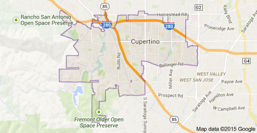 map cupertino