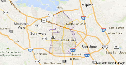 map santa clara