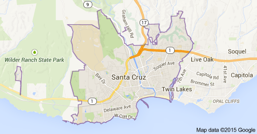 map santa cruz