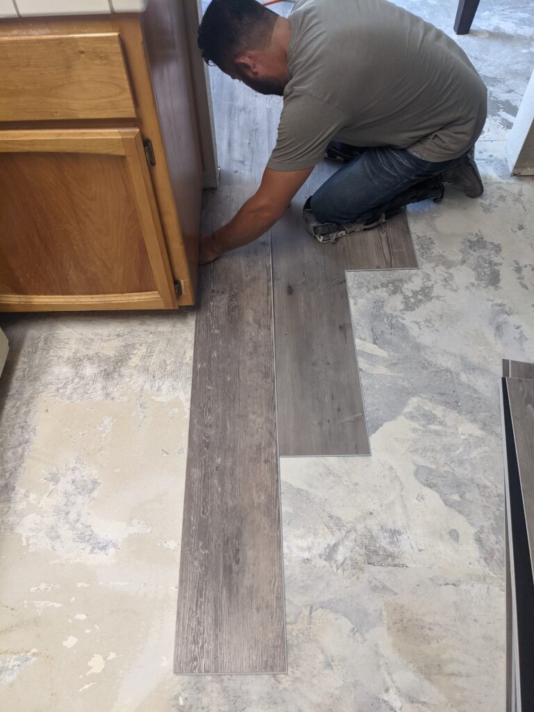 Vinyl Floor Installation